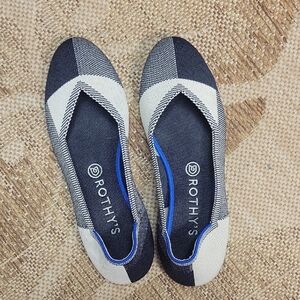 Rothy's Black and White Patterned Flats